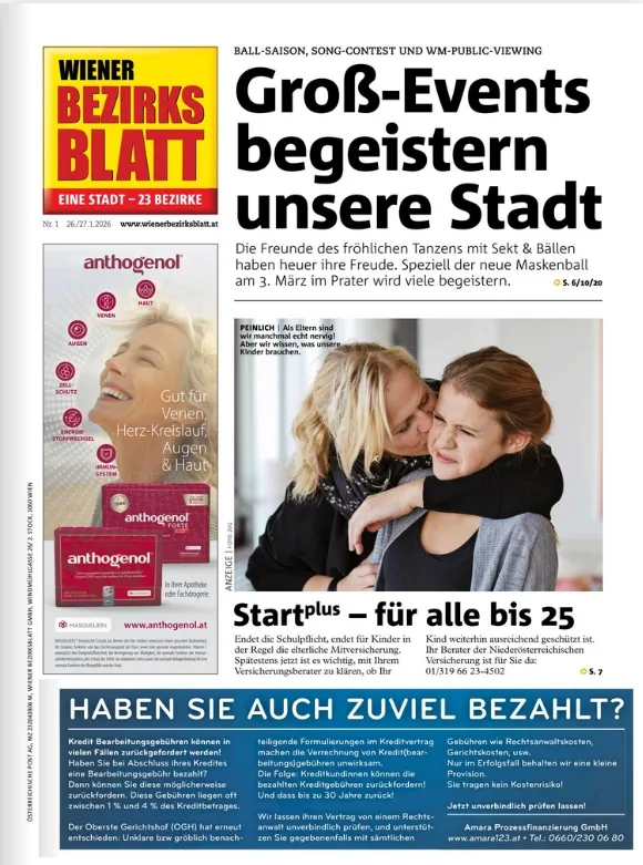 Wiener Bezirksblatt - Amara Prozessfinanzierung