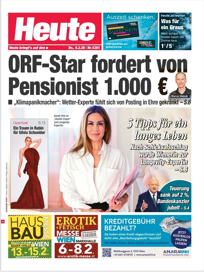 Heute Zeitung - Amara Prozessfinanzierung